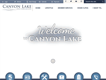 Tablet Screenshot of canyonlakepoa.com